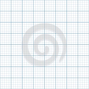 Millimeter grid. Square graph paper background. Seamless pattern. Vector illustration