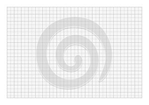 Millimeter paper A5 format vector illustration on white background