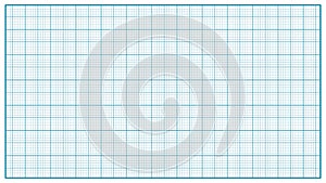 Millimeter Paper Vector. Blue. Graphing Paper For Education, Drawing Projects. Classic Graph Grid Paper Measure