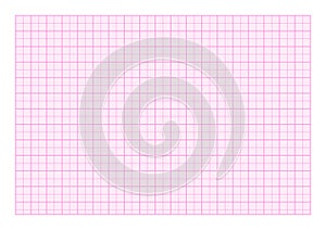 Millimeter pink paper A5 format vector illustration on white background