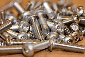 Millimeter screws, used in the automotive industry