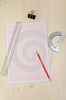 Millimetre Paper and Technical Drawing Instruments photo