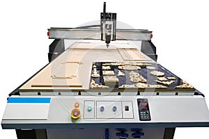 Milling engraving machine isolated