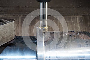 Milling keyway shaft on the CNC machine