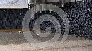 Milling machine wood CNC for industrial furniture production.