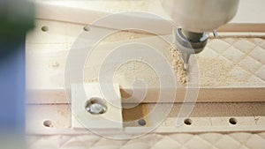 Milling machines with numerical control software, wood, decorative details