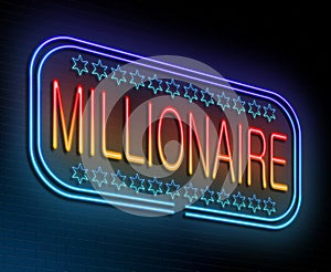 Millionaire concept. photo