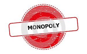 monopoly stamp on white