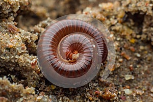 The millipede walking