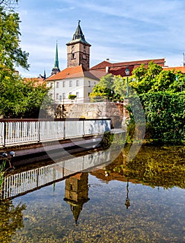 Millrace in Pilsen, Czech republic. MÃÂ¼hlgraben in Pilsen, Tschechien photo