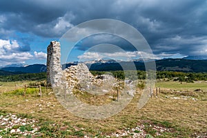 The mills of La Mure, Les Moulins de La Mure at Vassieux en Vercors, France