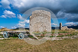 The mills of La Mure, Les Moulins de La Mure at Vassieux en Vercors, France