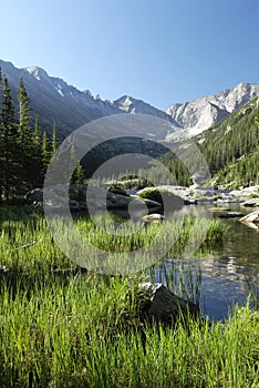 Mills Lake in Colorado Rocky Mountains