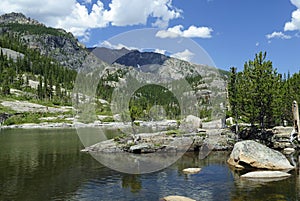 Mills Lake in Colorado Rocky Mountains