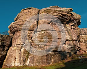 Millstone Grit Sandstone Rock Formation