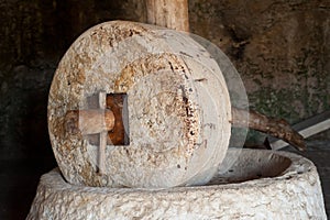 Millstone and Olive Oil Press