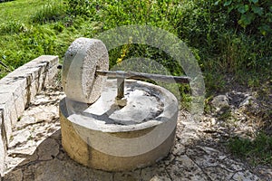 The millstone, olive oil press