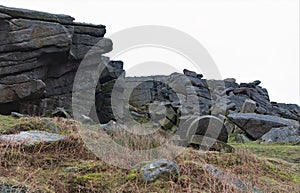 Millstones, at Stannage Edge, Derbyshire.