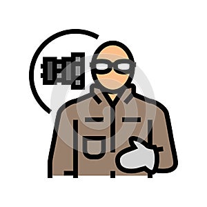 millwright repair worker color icon vector illustration photo
