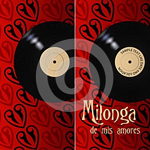 Milonga poster and flyer