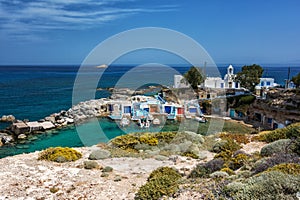 Milos island - Cyclades, traditional fishing village