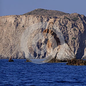 Milos island rock bears