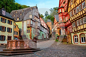 Miltenberg medieval Old Town, Bavaria, Germany