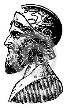 Miltiades, vintage illustration