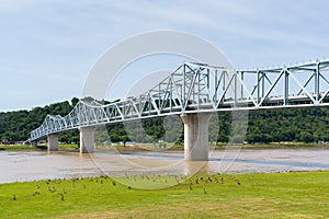 Milton-Madison Bridge on the Ohio River between Kentucky and Ind