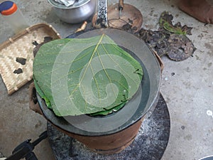 Miltop Ragi Flour and made capati with the help of green leaf. Miltop ragi flour is very delicious