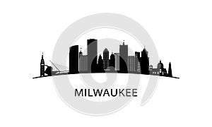 Milwaukee city skyline.
