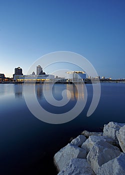 Milwaukee City Skyline from Harbor