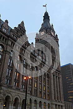 Milwaukee skyline, a city with a rich Native American history, located on Lake Michigan in Wisconsin