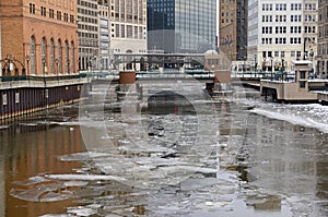 Milwaukee skyline, located on Lake Michigan in Wisconsin, USA,