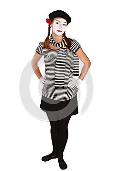 Mime comedian