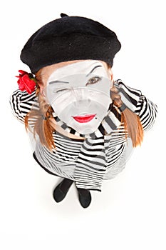 Mime comedian portrait