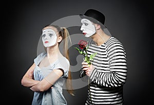 Mime in love