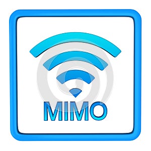 MIMO sign, 3d photo