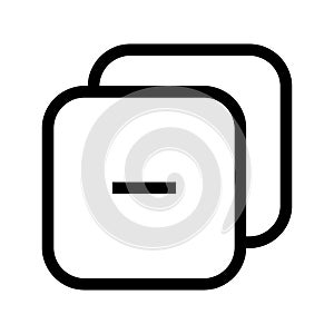 Min Icon Vector Symbol Design Illustration