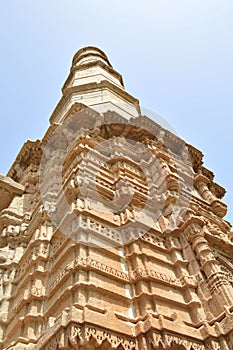 Minar at Shahar-ki-maasjid (mosque), chapaner, Gujarat