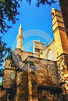 Selimiye Mosque Cathedral of Saint Sophia exterior. Nicosia. Northern Cyprus