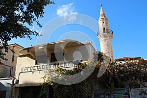 minaret (aga ahmet) in chania in crete (greece)