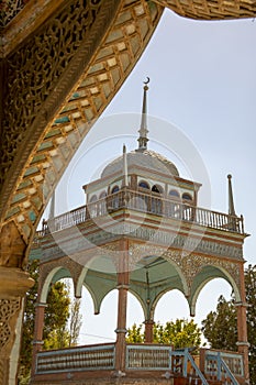 Minaret through arch, Sitoral Mokhl Hosa, Palace of Moon and Sta photo