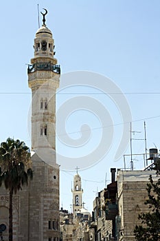 Minaret in Bethlehem photo