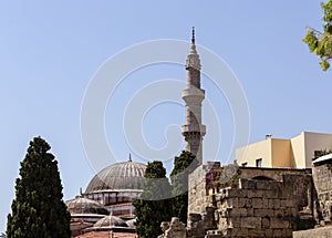 Minaret and Dome of The Suleiman Mosque photo