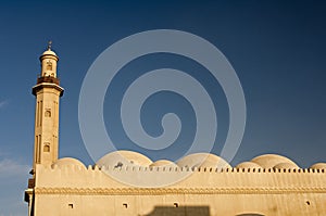 Minaret and domes of a mosque