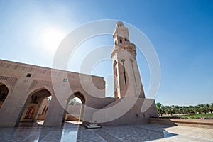 Minaret of Grand Mosque, Oman. Stock image