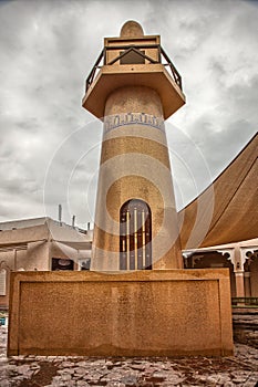 Minaret inside Katara cultural village in Doha, Qatar.