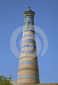 Minaret of Islam Khodja in Khiva photo