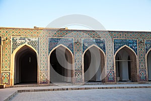 Minaret Kalon and Madrassah Miri Arab. Ensemble Poyi-Kalon. Bukhara. Uzbekistan